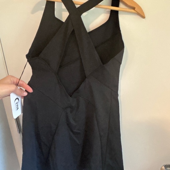ZYIA Black Athletic Halter Mini Dress - Picture 2 of 4